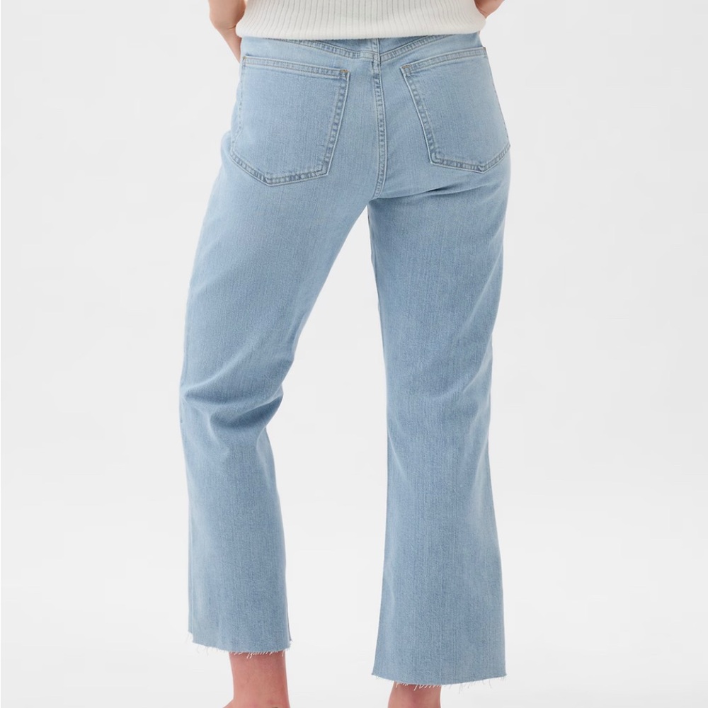 Gap Light Blue Straight Leg Jeans High Waisted Vintage Inspired - Picture 4 of 8